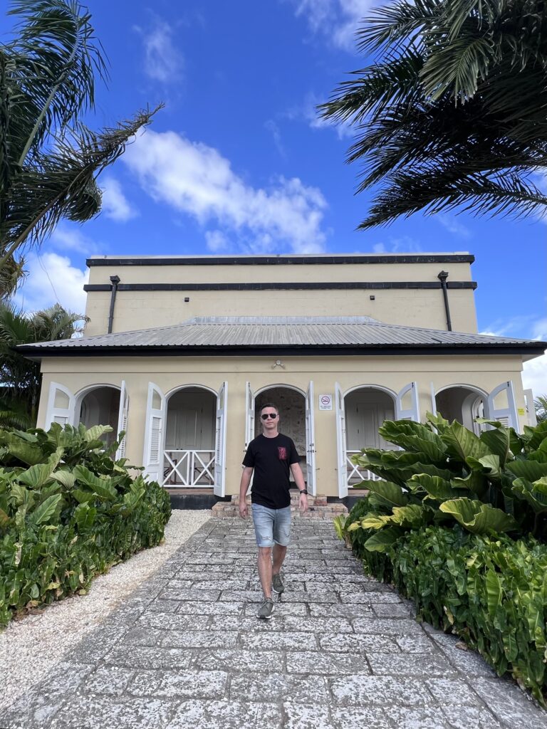 The Mount Gay Great house and visitor centre in Barbados. 